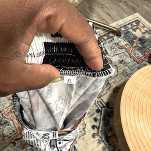 Newspaper Print Pants